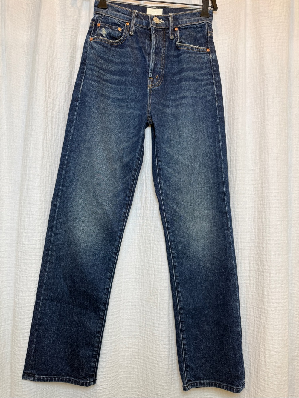 MOTHER The Huffy Flood High Waist Straight Leg Jeans Dirty Mary - Size 24